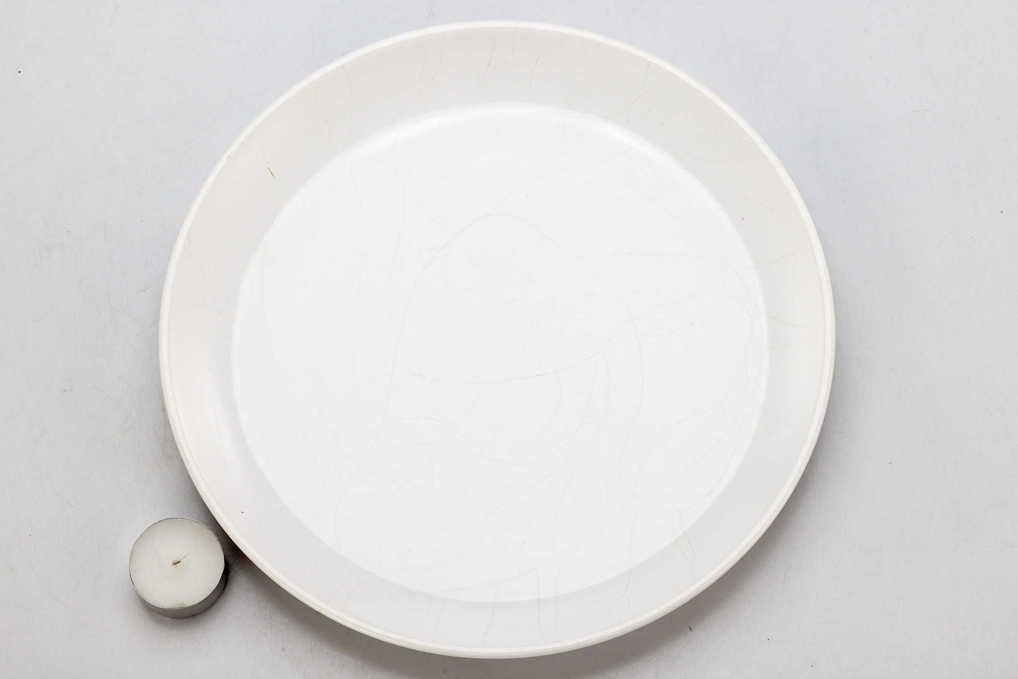 porcelana IKEA talerz płytki duży biały bez ozdób 15660