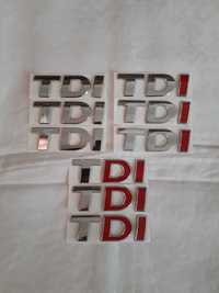 Эмблема  значок  шильдик  надпись  TDI  на  Volkswagen