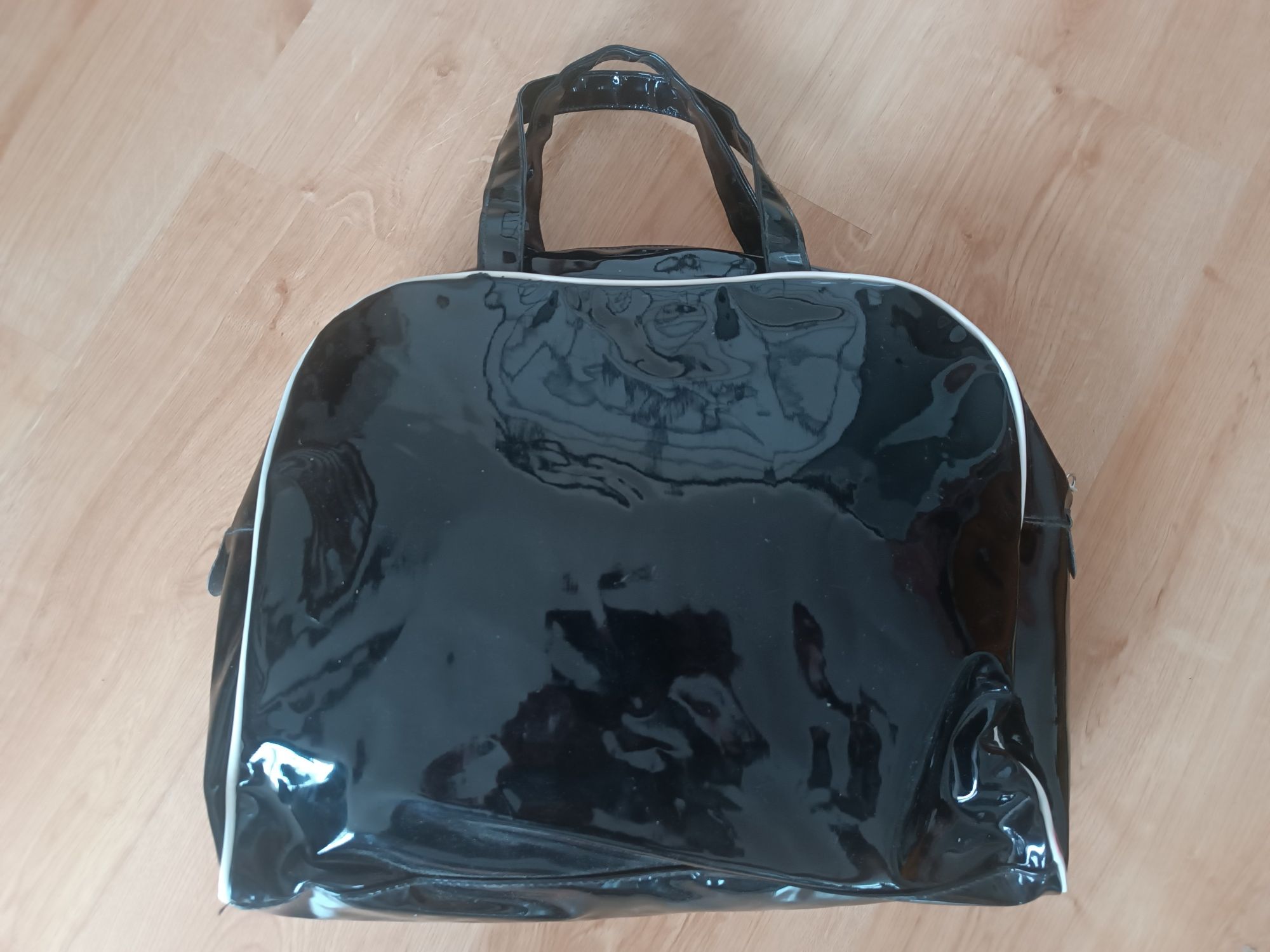 Duża pakowna torba z printem w stylu pop art komiks szoperka shoperka