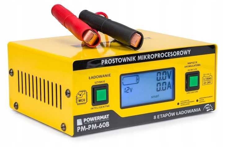 Prostownik mikroprocesorowy akumulatorowy 6V - 24V