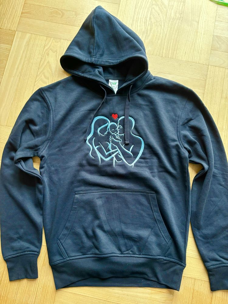 Granatowa damska nowa bluza z motywem rodziny dla mamy taty i dziecka