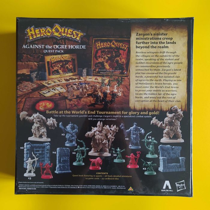 Jogo Tabuleiro Hero Quest Against the Ogre Horde Expansão