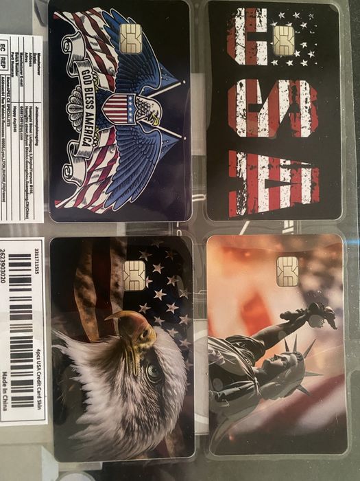 Наклейки для кредитных карт.Для защиты конфедиациональности карты.