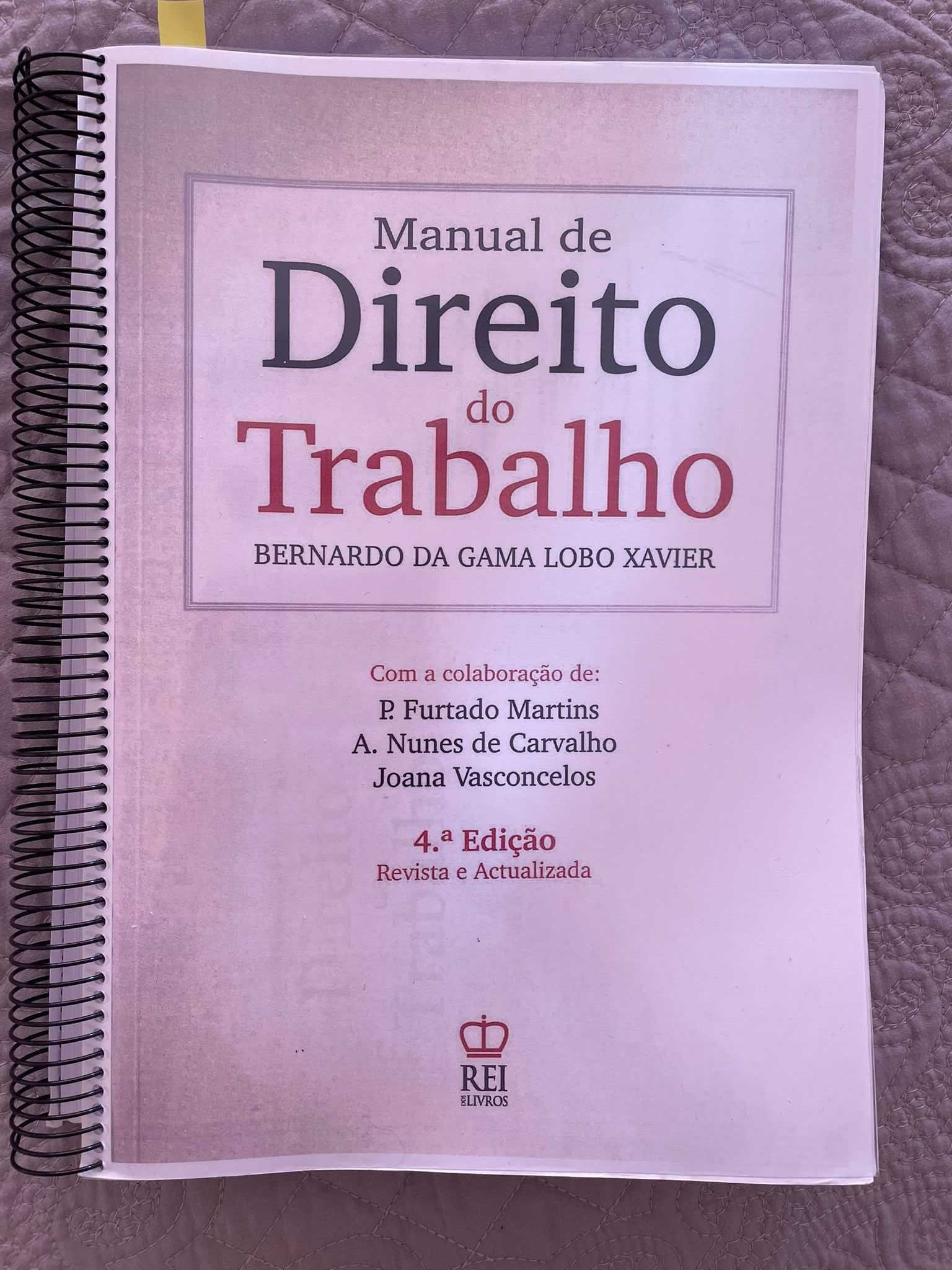 Direito do Trabalho - Bernardo Lobo Xavier