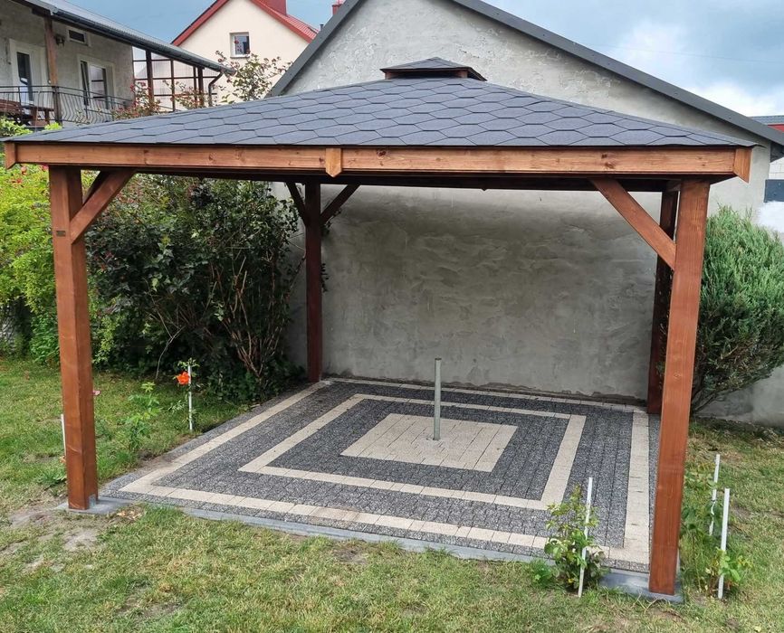 Altana ogrodowa Malta 3x3m , altanka, wiata, pergola, słupy 12x12 cm