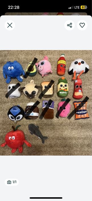 Sprzedam maskotki z Biedronki