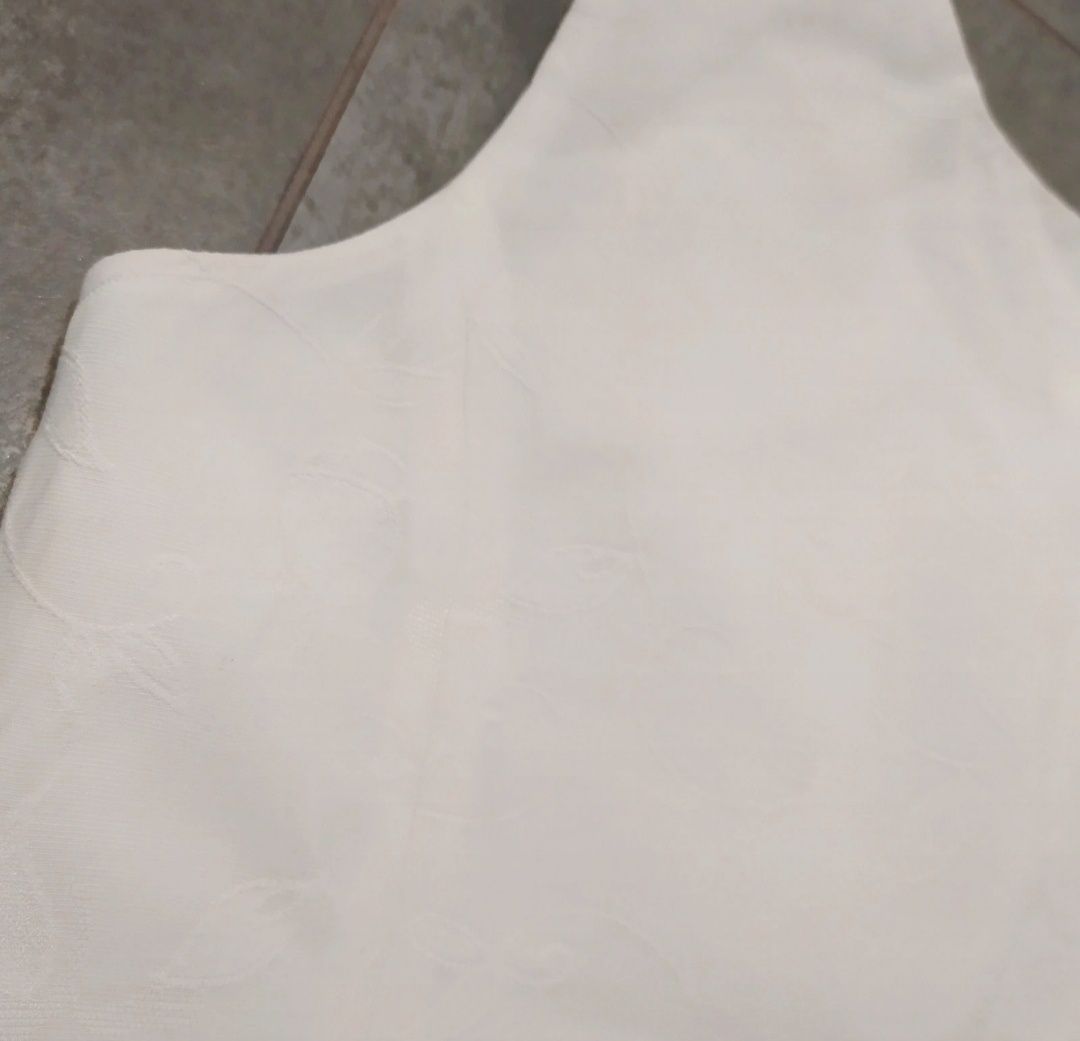 Klasyczna biała bluzka damska na ramiączkach FCI r. 40