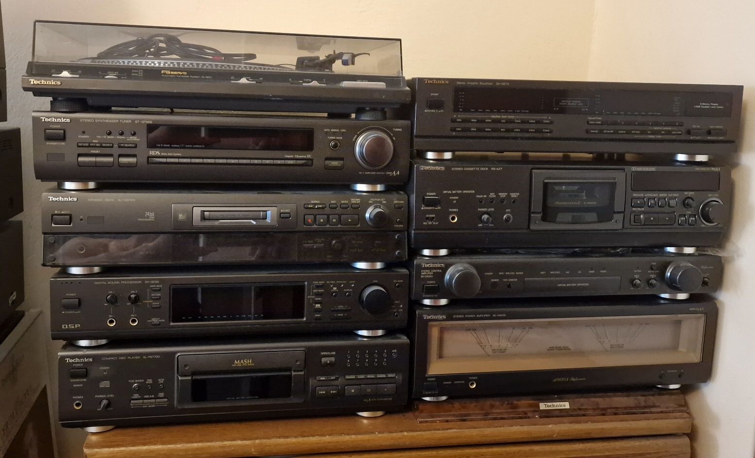 Wieża Technics SE-A909S,AZ7,SH-GE 90,70 9 elementów