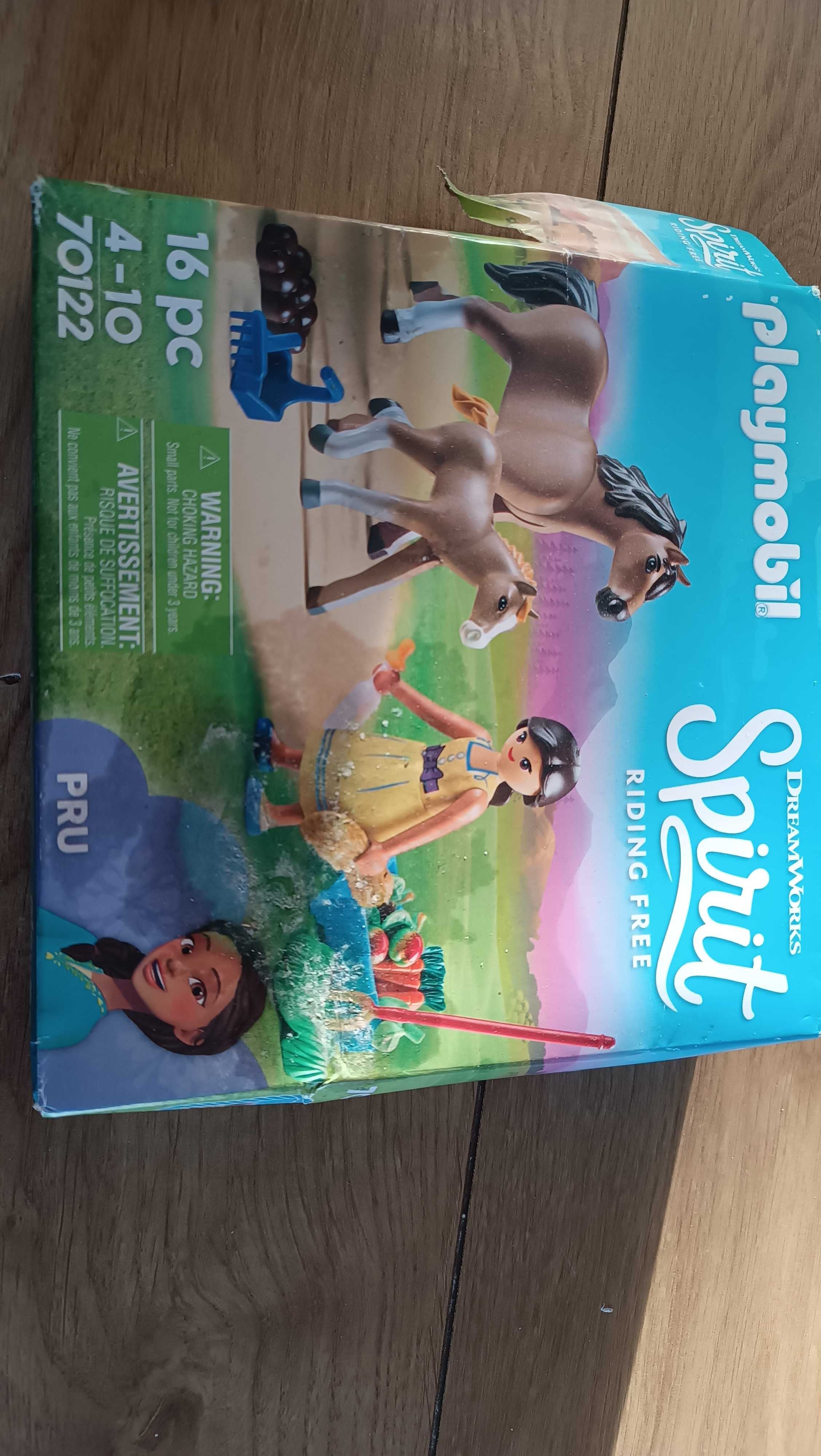 Playmobil Mustang z dzikiej doliny Pru z koniem i źrebakiem 70122