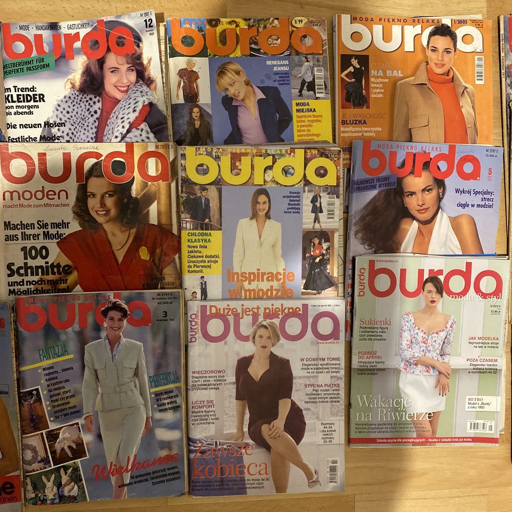 Burda promo stare wykroje  polskie retro