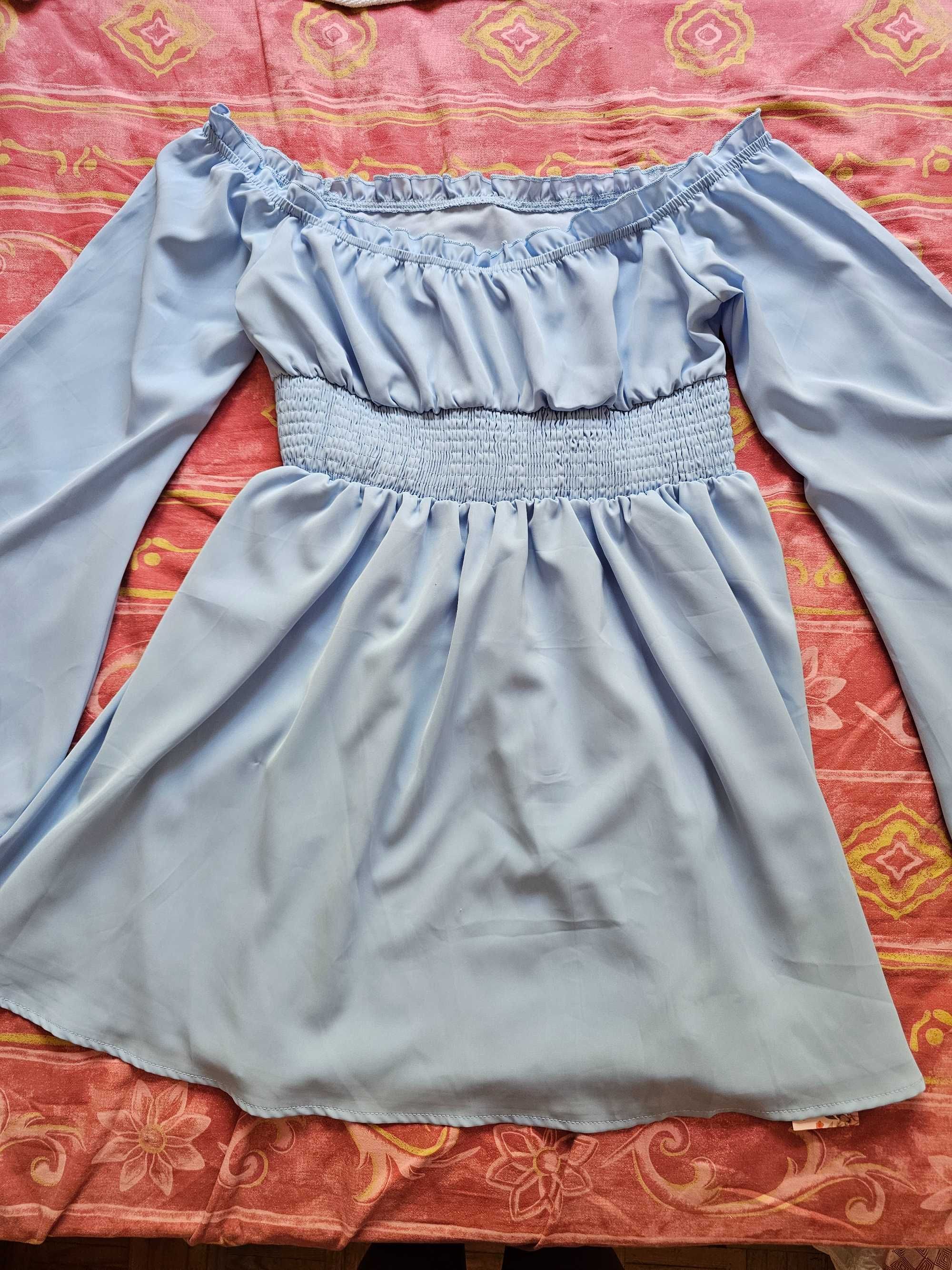 vestido vintage SHEIN azul