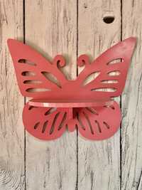 Półka w kształcie motyla do pokoju dziecięcego mdf