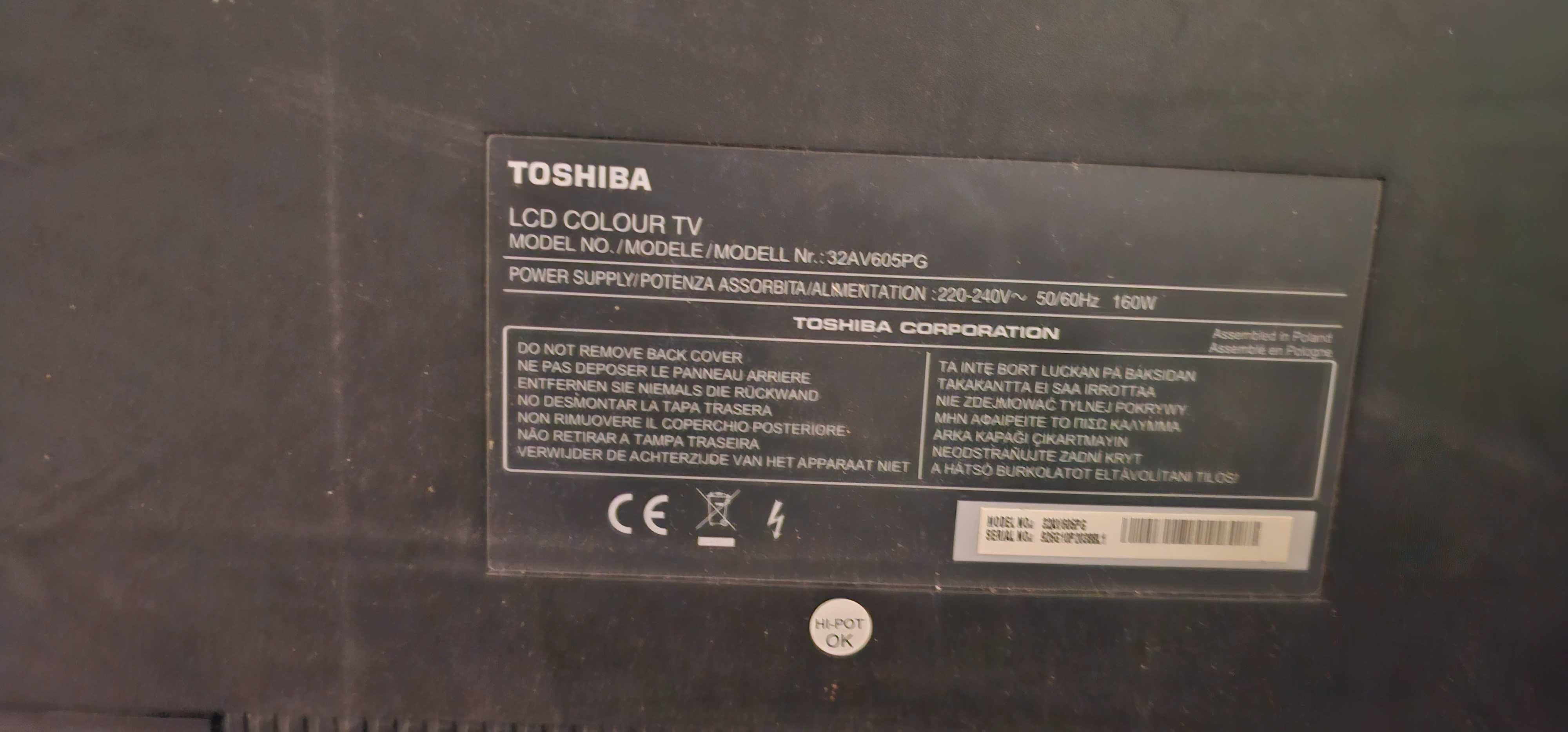 LCD телевизор TOSHIBA 32AV605PG (под ремонт), диагональ 32
