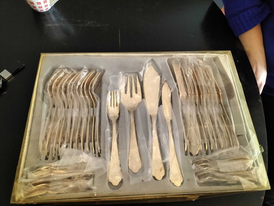 Pozłacane Sztućce 22/24 karat złoto