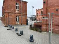 Ogrodzenie Budowlane Ażurowe Tymczasowe Mobilne 3,5 x 2 Panel Przęsło
