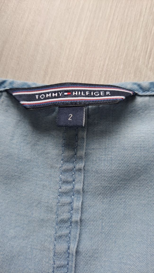 Tommy Hilfiger bluzka koszulka damska jeans błękitna S