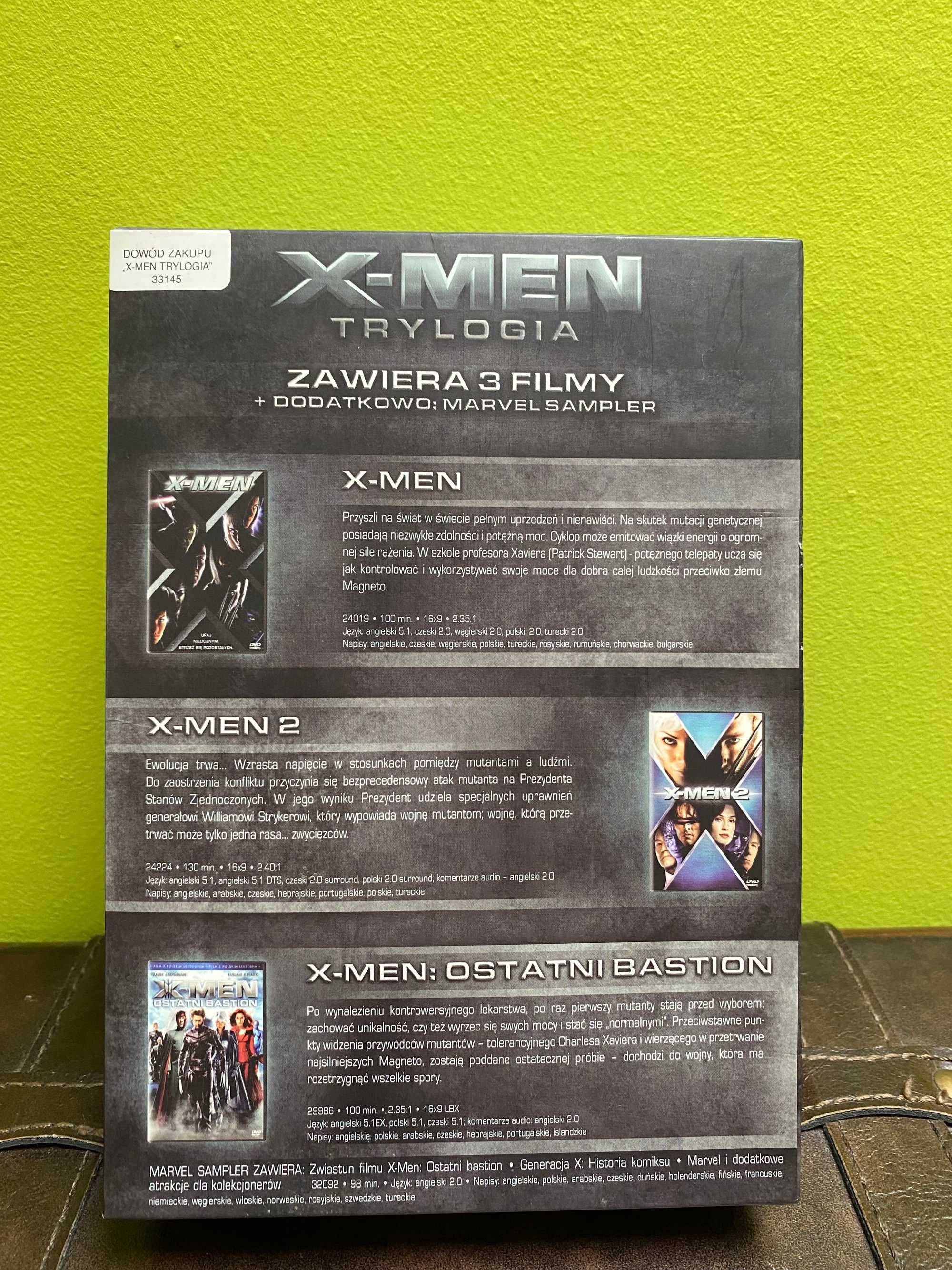 Trylogia X-Men (3 filmy DVD)
