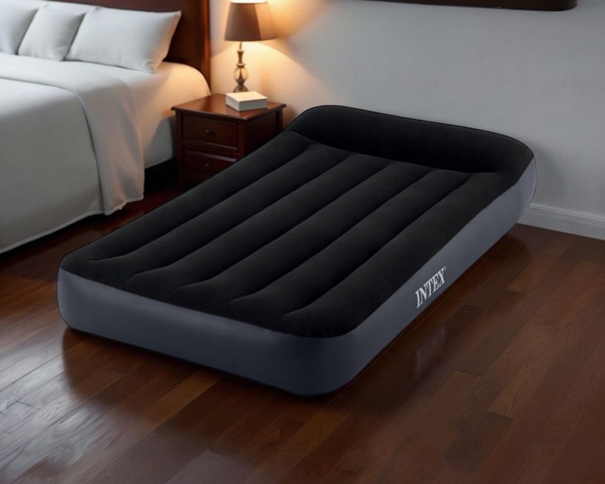 Łożko / Materac dmuchany INTEX 191x99x25 cm – jednoosobowy, welurowy