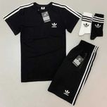 Комплект мужской Футболка Шорты Adidas Спортивный костюм летний Адидас