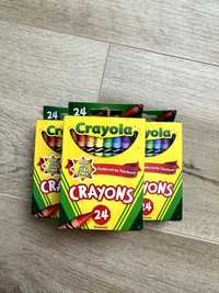 Набір кольорових воскових крейд олівців 24 шт Crayola (оригінал США)