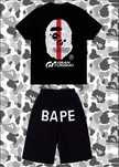 Комплект шорти+футболка BAPE