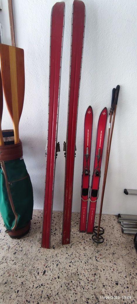 Skis anos 20/30 vintage