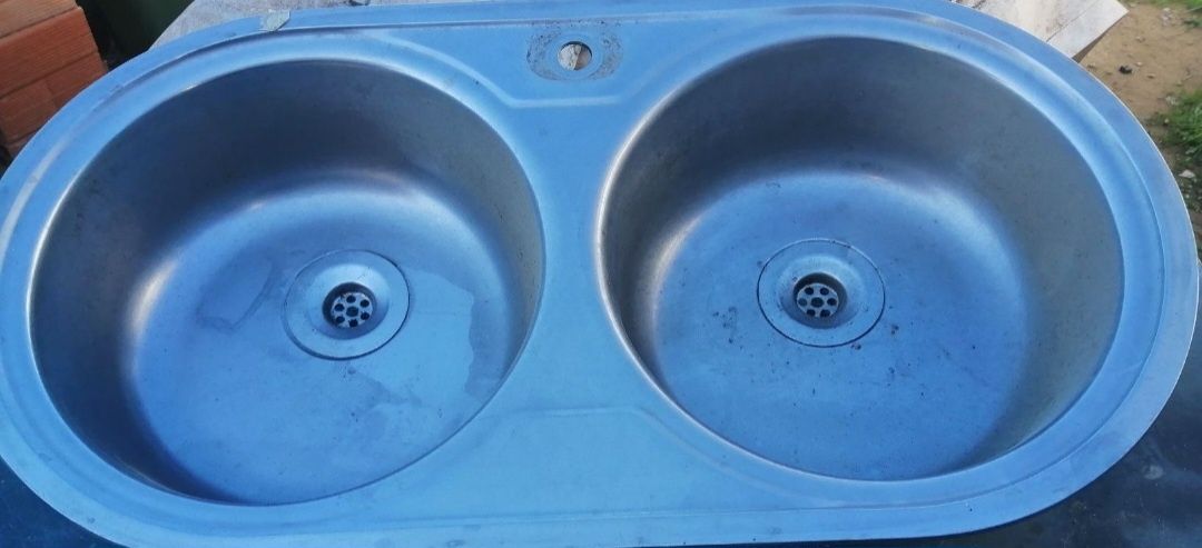 Banca de 2 pias em inox