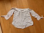 Bluzka paski XS S Review hiszpanka top
