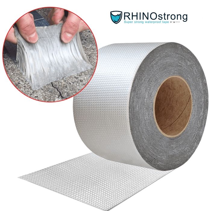 Fita adesivo impermeável aluminio Rhino strong - NOVO