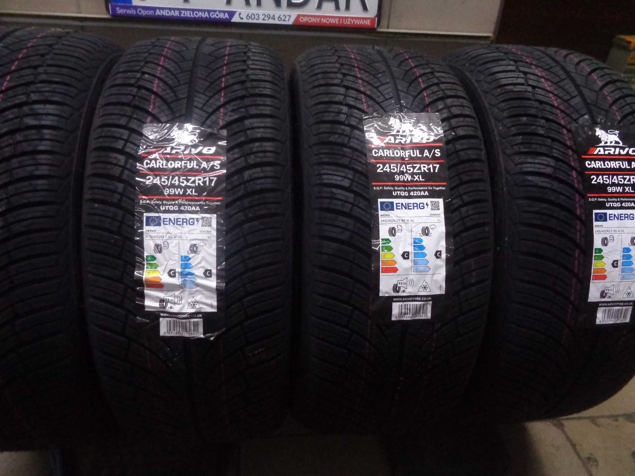 Nowe 245/45R17 ARIVO Carlorful A/S - Tanie - Opony - Całoroczne -ANDAR