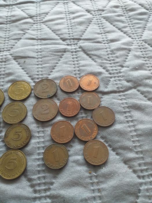 Zestaw monet  pfennigi