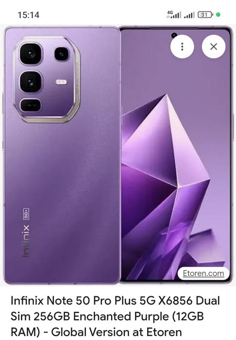 Note Infinix 50 pro inspiração