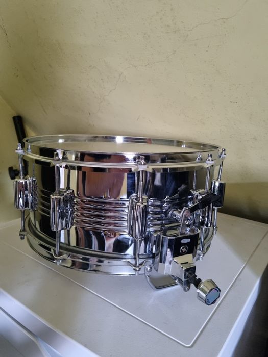 Werbel stalowy 14"x6.5" Pearl Super champion  Steel shell Vintage 1970