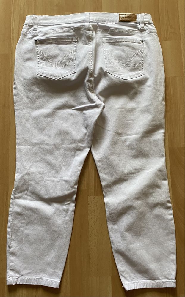 Spodnie białe damskie, rozmiar 46