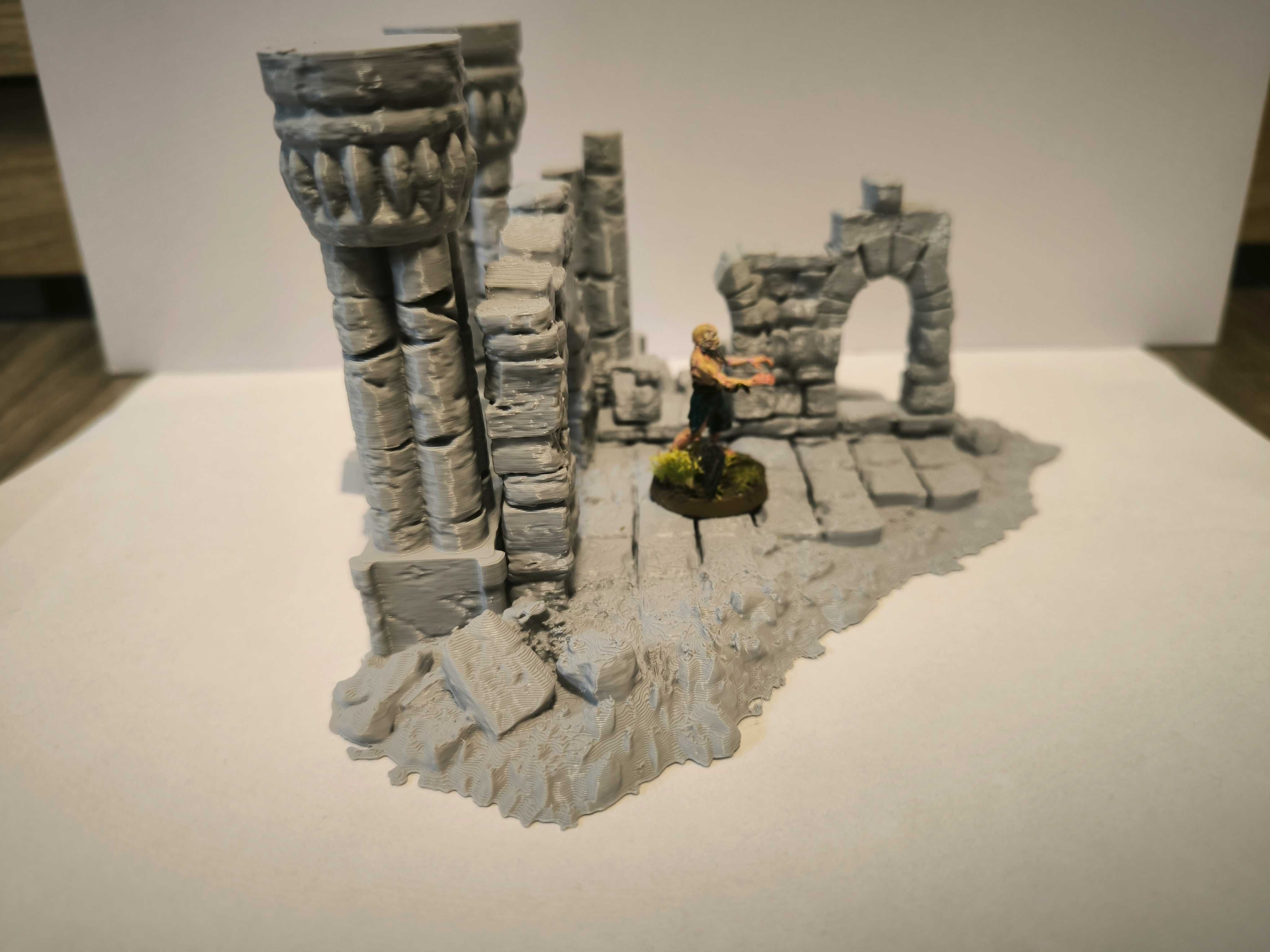 Małe ruiny 4 RPG Diorama Makieta (Zaginione Miasto)