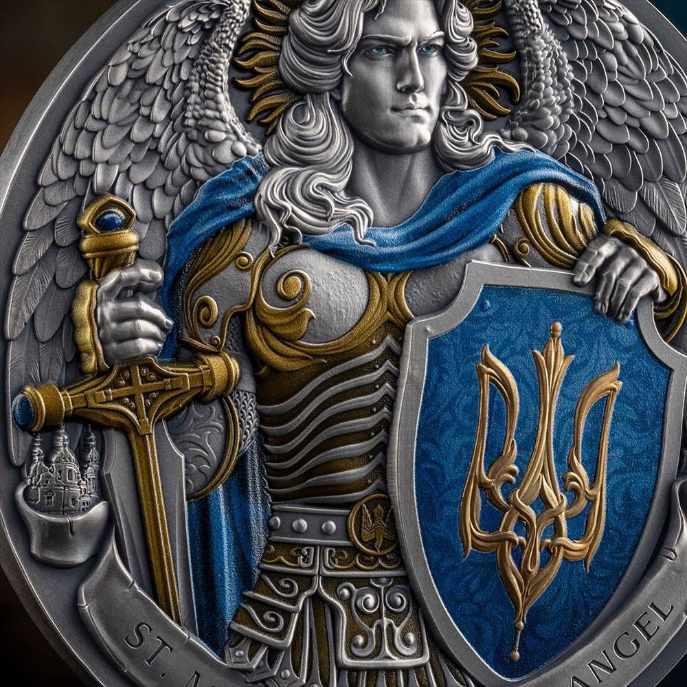 Монета срібна Архістратиг Михаїл 5 унцій 2024 Польща
