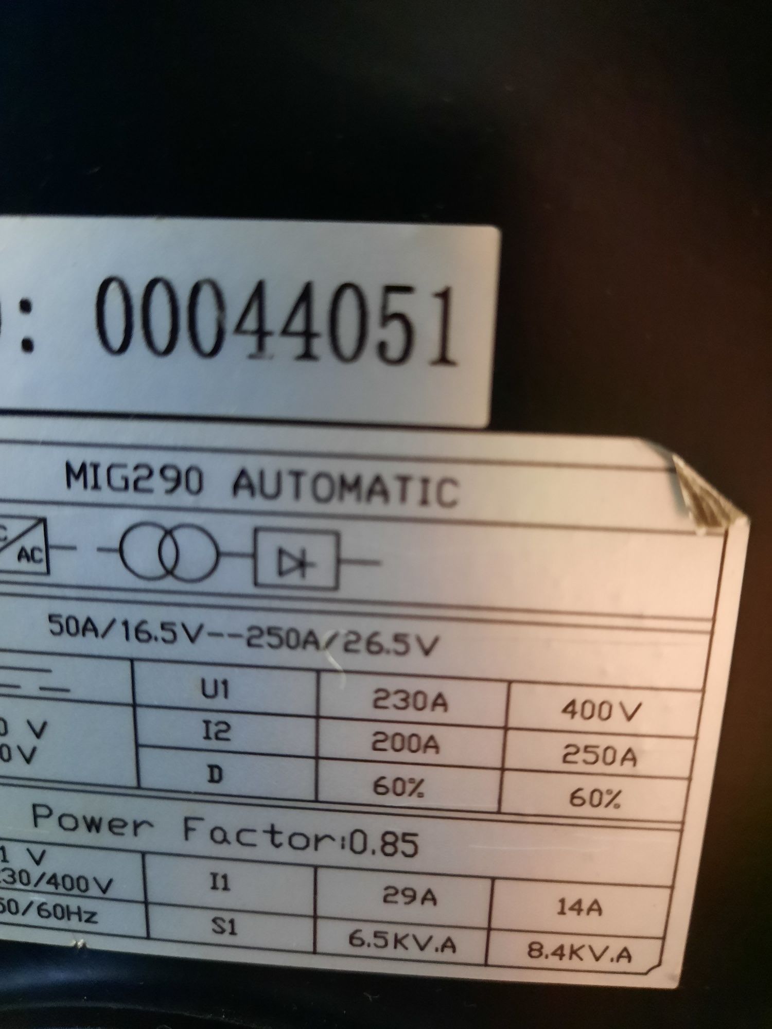 Migomat spawarka Magnum Mig 290 Automatic IGBT 230/400V
