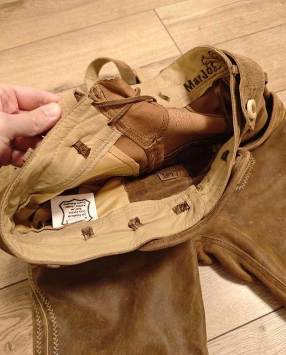 Marjo 42 / 44 р w 30 / 29 Herren Lederhose шорти баварські октоберфест