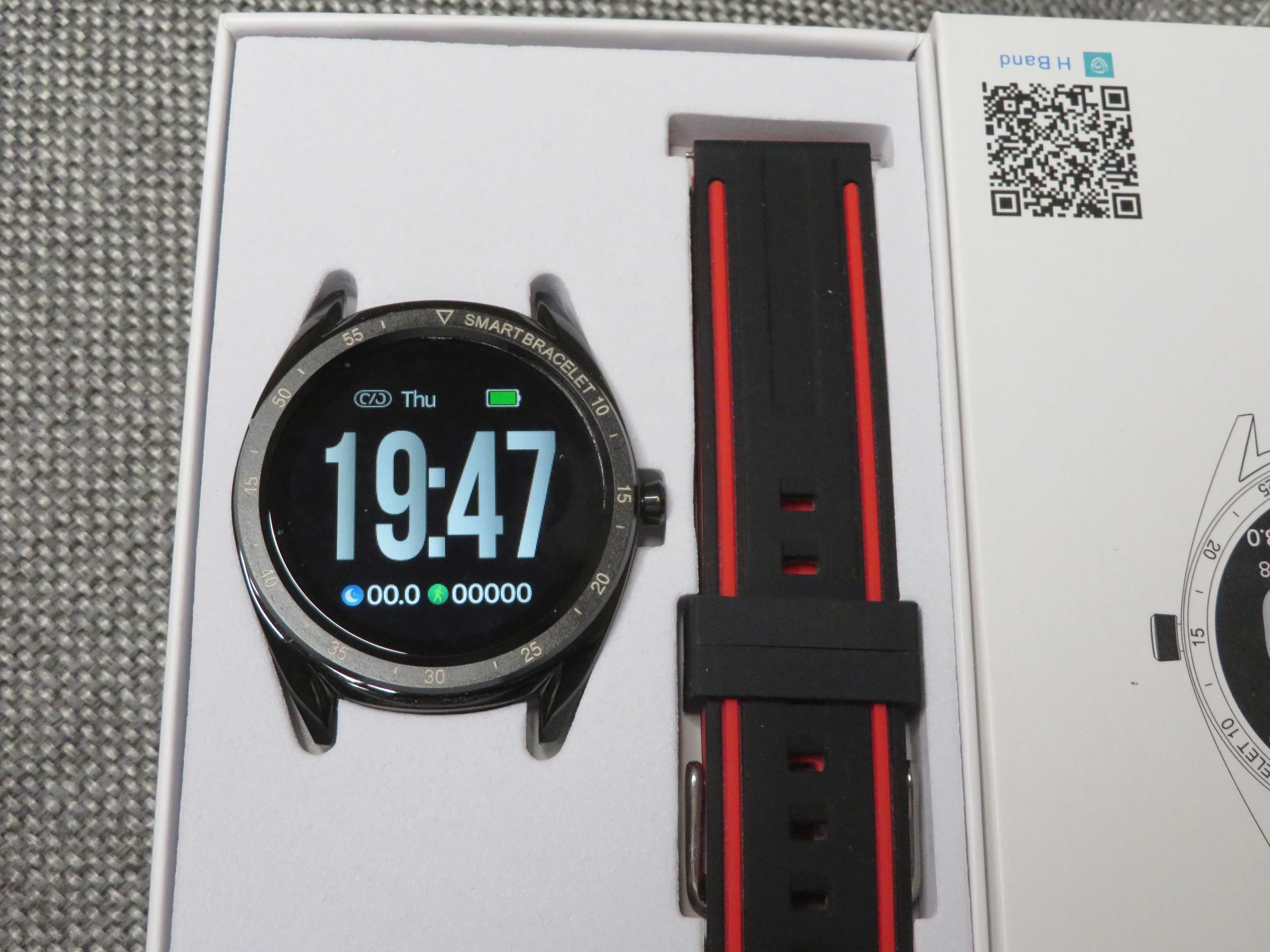 -50% SmartWatch T60 tętno, ciśnienie, kroki, powiadomienia APP.