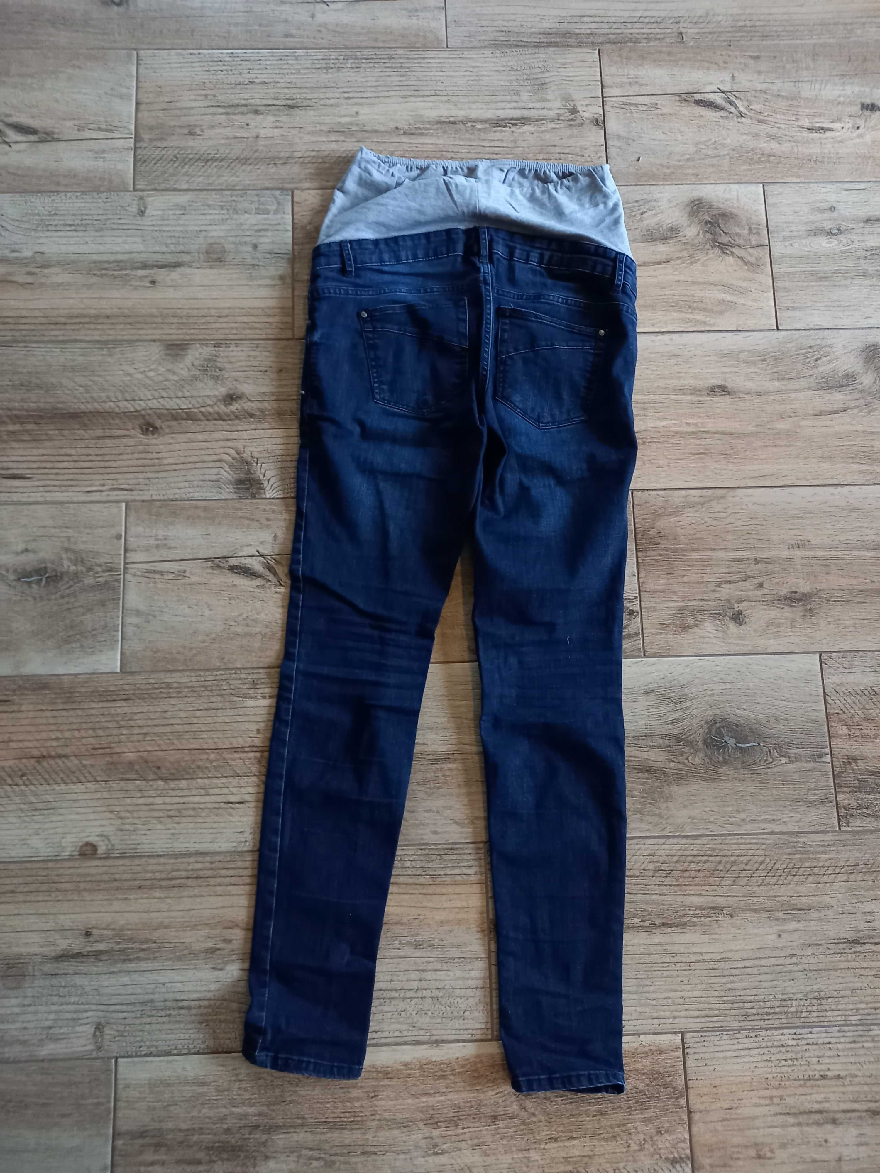 Spodnie jeansy ciążowe rurki 36 S