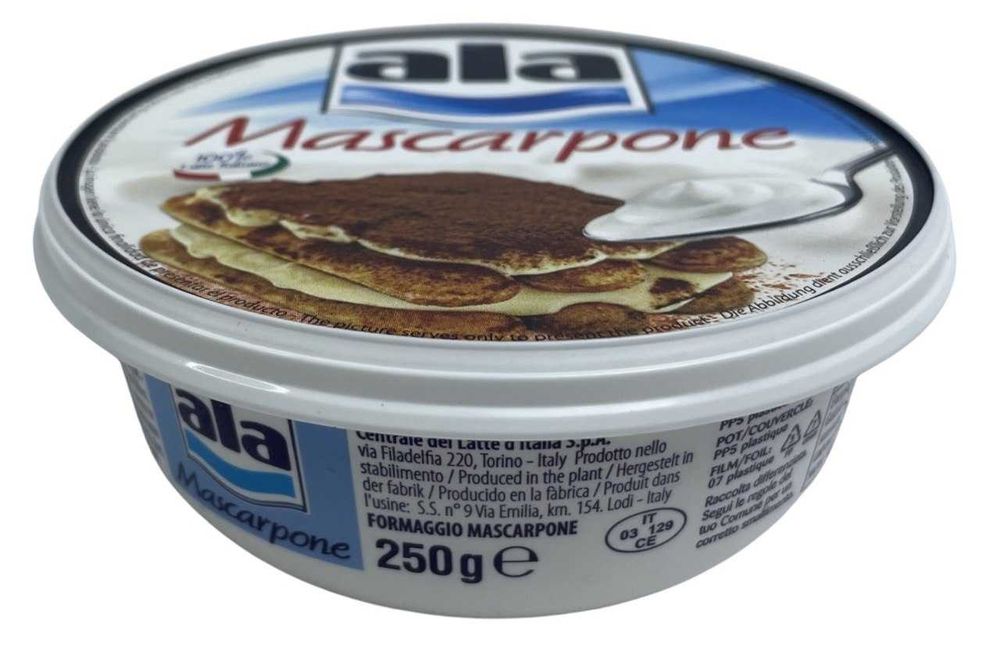 Сир Маскарпоне 80% ALA 80%, 250 грам