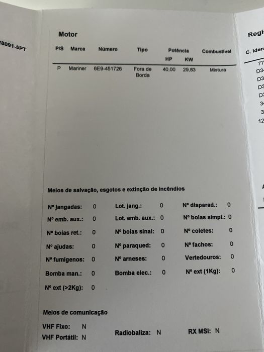 Semi-rigido narwhal com 40 hp