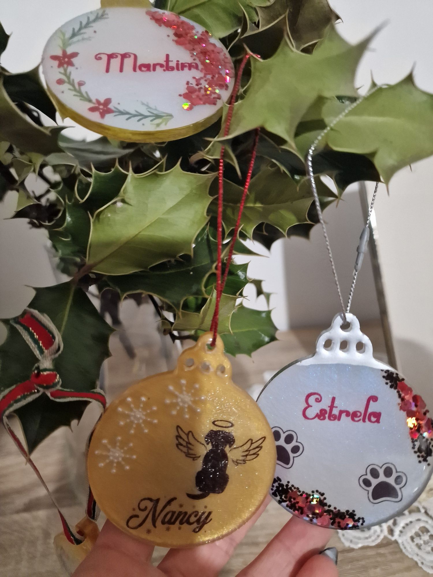 Bolas de Natal personalizadas