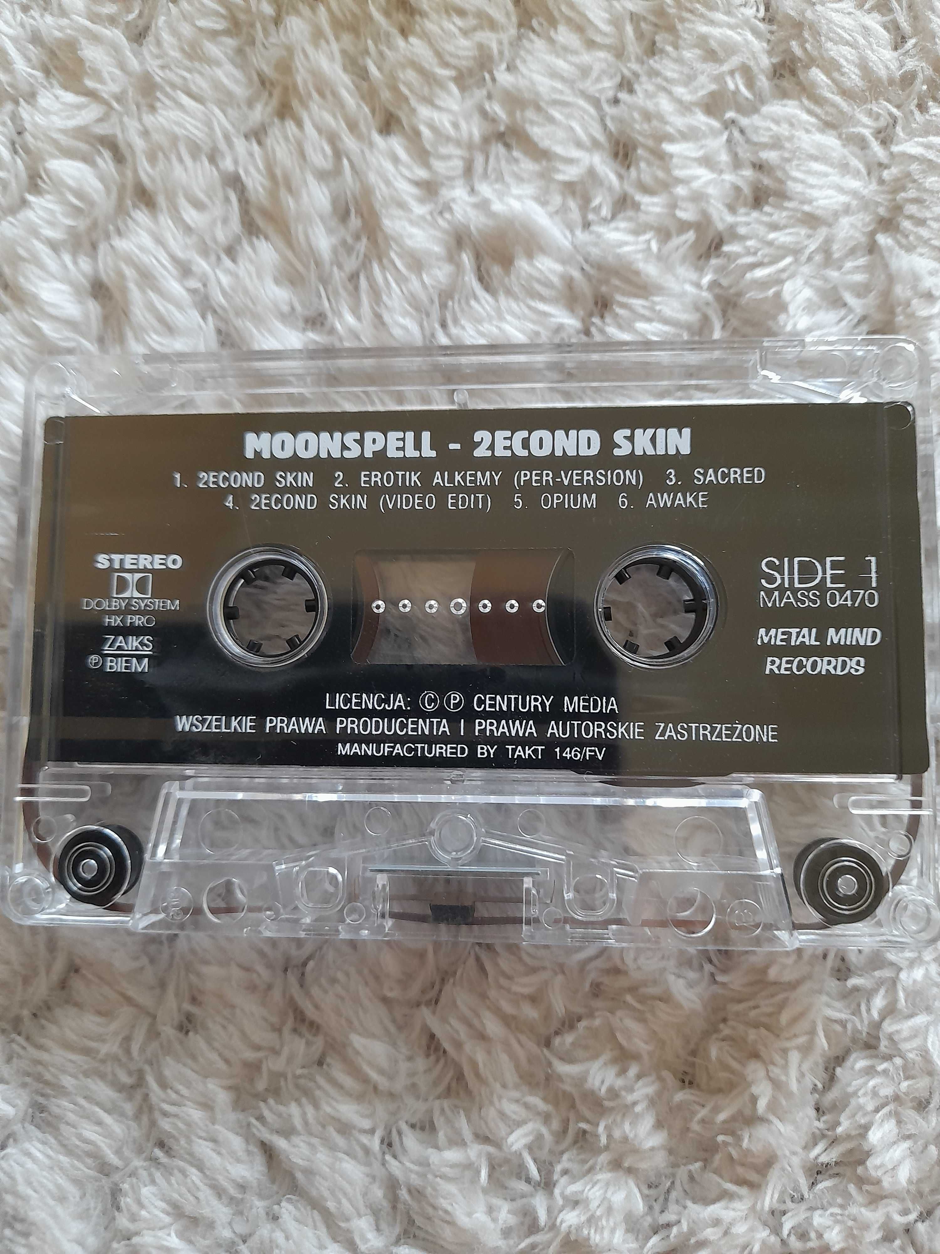 Kaseta magnetofonowa zespół Moonspell – 2econd Skin