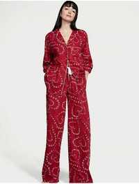 VICTORIA `S SECRET Длинный фланелевой пижамный комплект р.L,XL