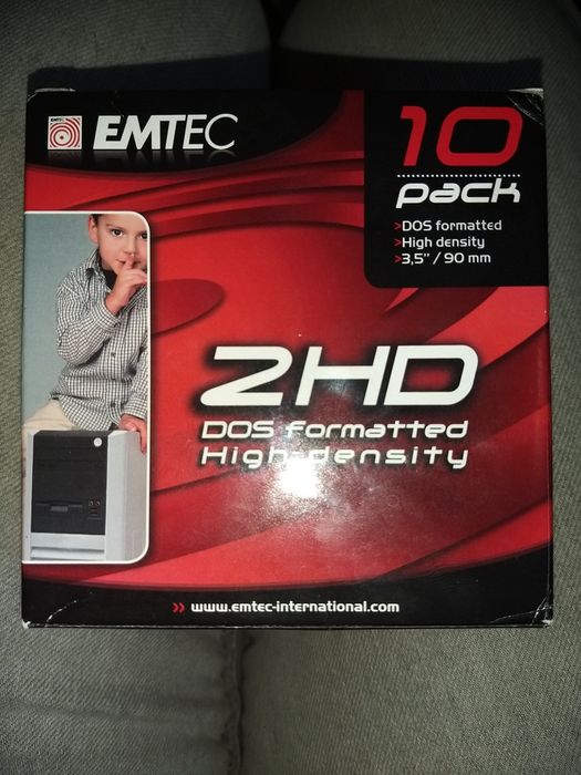 !! NoWe EMTEC 2HD 3,5" 1,44 MB 10 pack dyskietki kompute