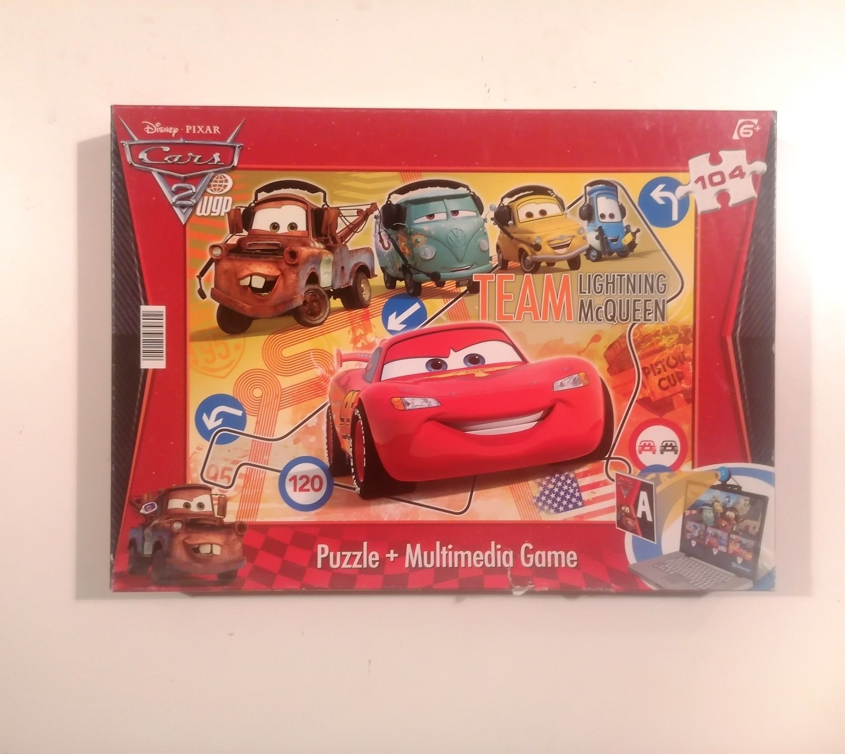 Puzzle Auta 2 Disney Pixar Auta 2, Mc Queen 104 elementy