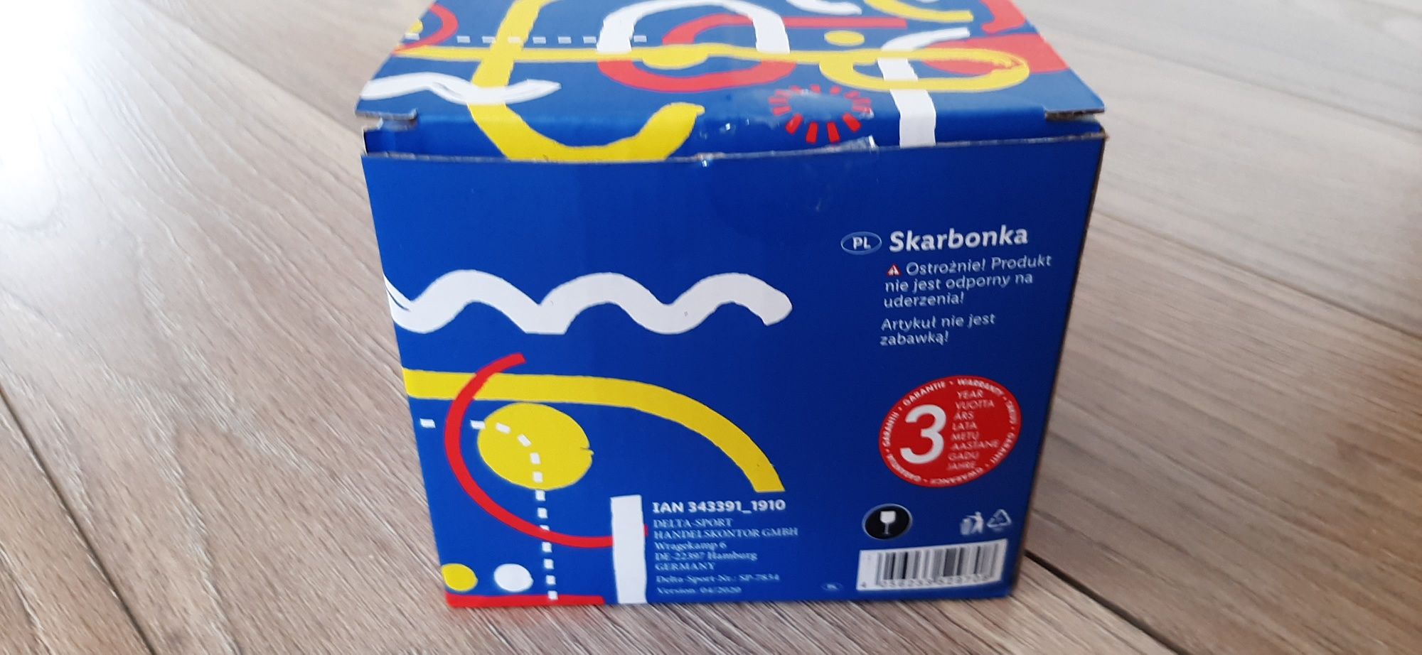 Skarbonka lidl niebieska nowa