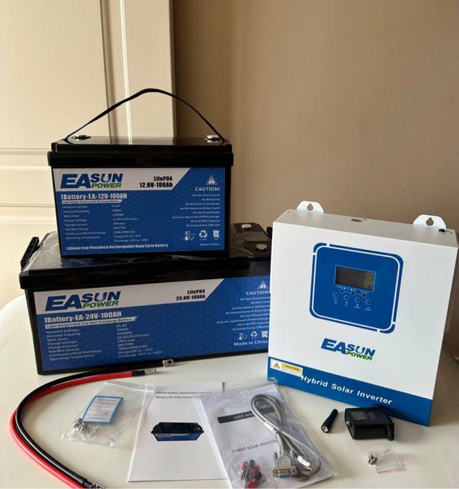 Акумуляторна батарея 24 В 100 Ач LiFePO4 EASUN POWER +BMS (ДБЖ)