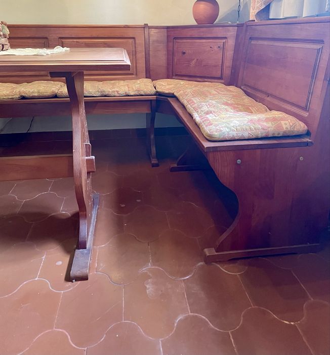 Mesa com banco de canto - Saint Claitr